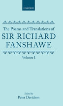 The poems and translations of Sir Richard Fanshawe /