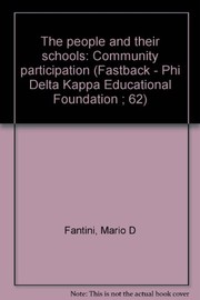 The people and their schools : community participation /
