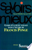 Guide d'un petit voyage dans l'œuvre de Francis Ponge /