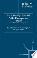 Staff Participation and Public Management Reform : Some International Comparisons /