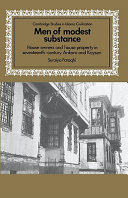 Men of modest substance : house owners and house property in seventeenth-century Ankara and Kayseri /