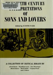 Twentieth century interpretations of Sons and lovers ; a collection of critical essays.