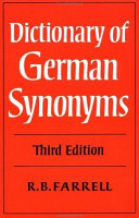 Dictionary of German synonyms /