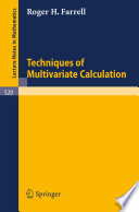Techniques of multivariate calculation /