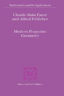 Modern projective geometry /