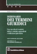 Dizionario dei termini giuridici /