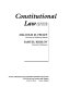 Constitutional law /