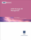 2006 strategic HR management : survey report /