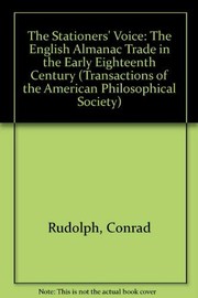 The stationers' voice : English almanacs in the early eighteenth century /