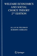 Welfare economics and social choice theory /