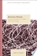 Binding words : conscience and rhetoric in Hobbes, Hegel, and Heidegger /