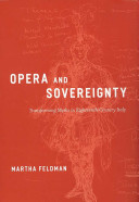 Opera and sovereignty : transforming myths in eighteenth-century Italy /