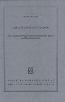 Maria de Zayas y Sotomayor : zum Zusammenhang zwischen moralist. Texten u. Novellenliteratur /