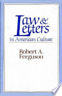 Law and letters in American culture /