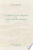 La versificación imitativa en Fernando de Herrera /