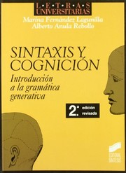 Sintaxis y cognición : introducción a la gramática generativa /