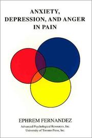 Anxiety, depression, and anger in pain : research findings and clinical options /