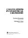 Calculations in analytical chemistry /