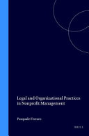 Legal and organizational practices in nonprofit management /
