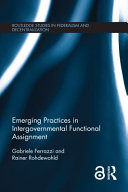 Emerging practices in intergovernmental functional assignment /