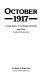 October 1917 : a social history of the Russian Revolution /