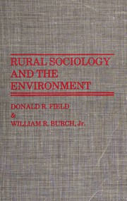 Rural sociology and the environment /