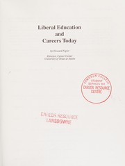 Liberal education and careers today /