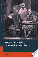 Women's writing in nineteenth-century France /