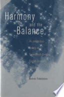 Harmony and the balance : an intellectual history of seventeenth-century English economic thought /