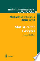 Statistics for lawyers /