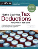 Home business tax deductions : keep what you earn /