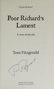 Poor Richard's lament : a most timely tale /