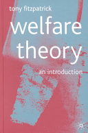 Welfare theory : an introduction /