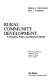 Rural community development : a program, policy, and research model /