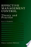 Effective management control : theory and practice /