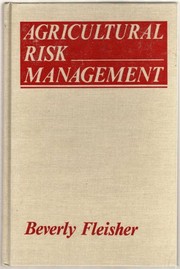 Agricultural risk management /
