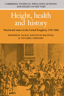 Height, health and history : nutritional status in the United Kingdom, 1750-1980 /