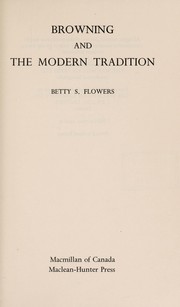 Browning and the modern tradition /