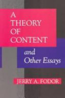 A theory of content and other essays /