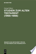 Studien zum Alten Testament (1966-1988)