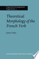 Theoretical morphology of the French verb /