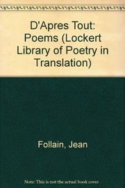 D'apres tout : poems /