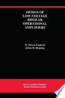 Design of low-voltage bipolar operational amplifiers /