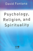 Psychology, religion, and spirituality /