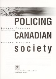 Policing Canadian society /