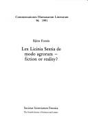 Lex licinia sextia de modo agrorum - fiction or reality? /