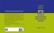 A policy maker's guide to international achievement studies /
