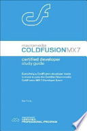 Certified Macromedia ColdFusion MX 7 developer study guide /