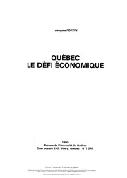 Québec, le défi économique /