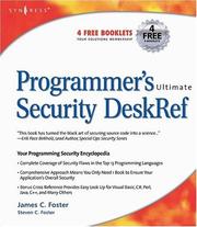 Programmer's ultimate security deskref /